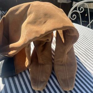 Staud Tan Suede Knee-High Boots Designer Boots Size 40